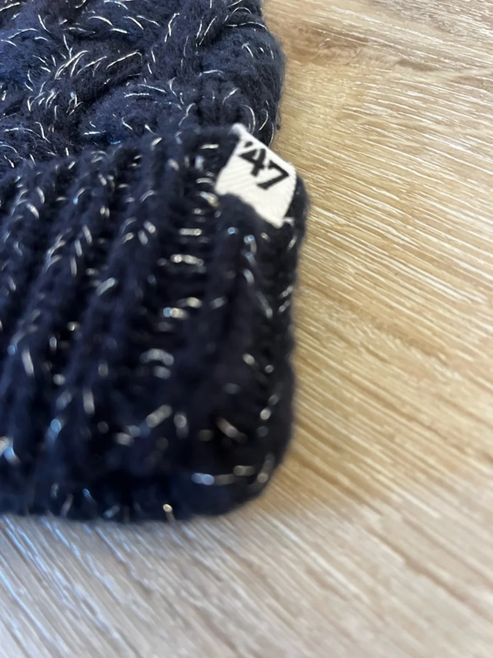 Auburn University Pom Pom Beanie - Navy with Orange Accent